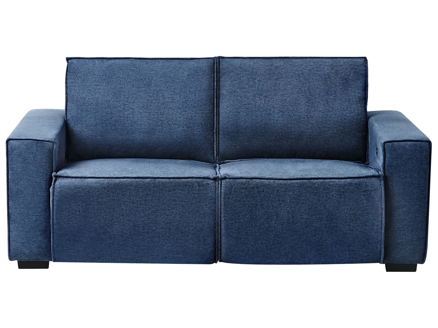 Electric Recliner Sofa NUKARI Fabric Blue 3 Seater