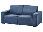 Electric Recliner Sofa NUKARI Fabric Blue 3 Seater