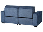 Electric Recliner Sofa NUKARI Fabric Blue 3 Seater