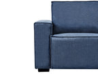 Electric Recliner Sofa NUKARI Fabric Blue 3 Seater