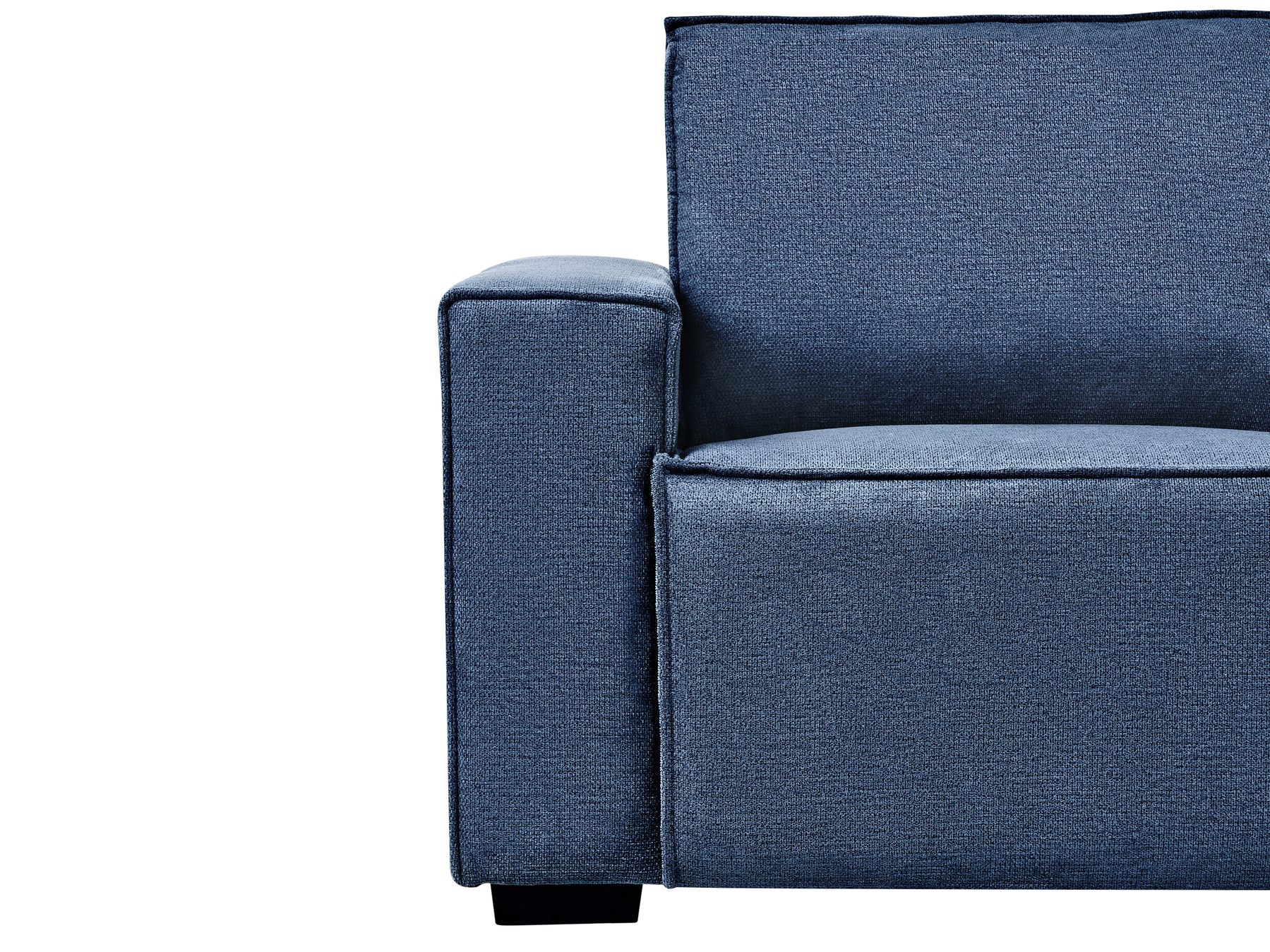 Electric Recliner Sofa NUKARI Fabric Blue 3 Seater