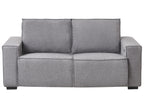 Electric Recliner Sofa NUKARI Fabric Grey 3 Seater