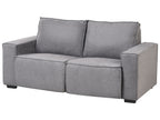 Electric Recliner Sofa NUKARI Fabric Grey 3 Seater