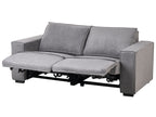 Electric Recliner Sofa NUKARI Fabric Grey 3 Seater