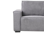 Electric Recliner Sofa NUKARI Fabric Grey 3 Seater