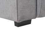 Electric Recliner Sofa NUKARI Fabric Grey 3 Seater