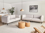 Sofa VORGOD Fabric Light Beige 2 Seater