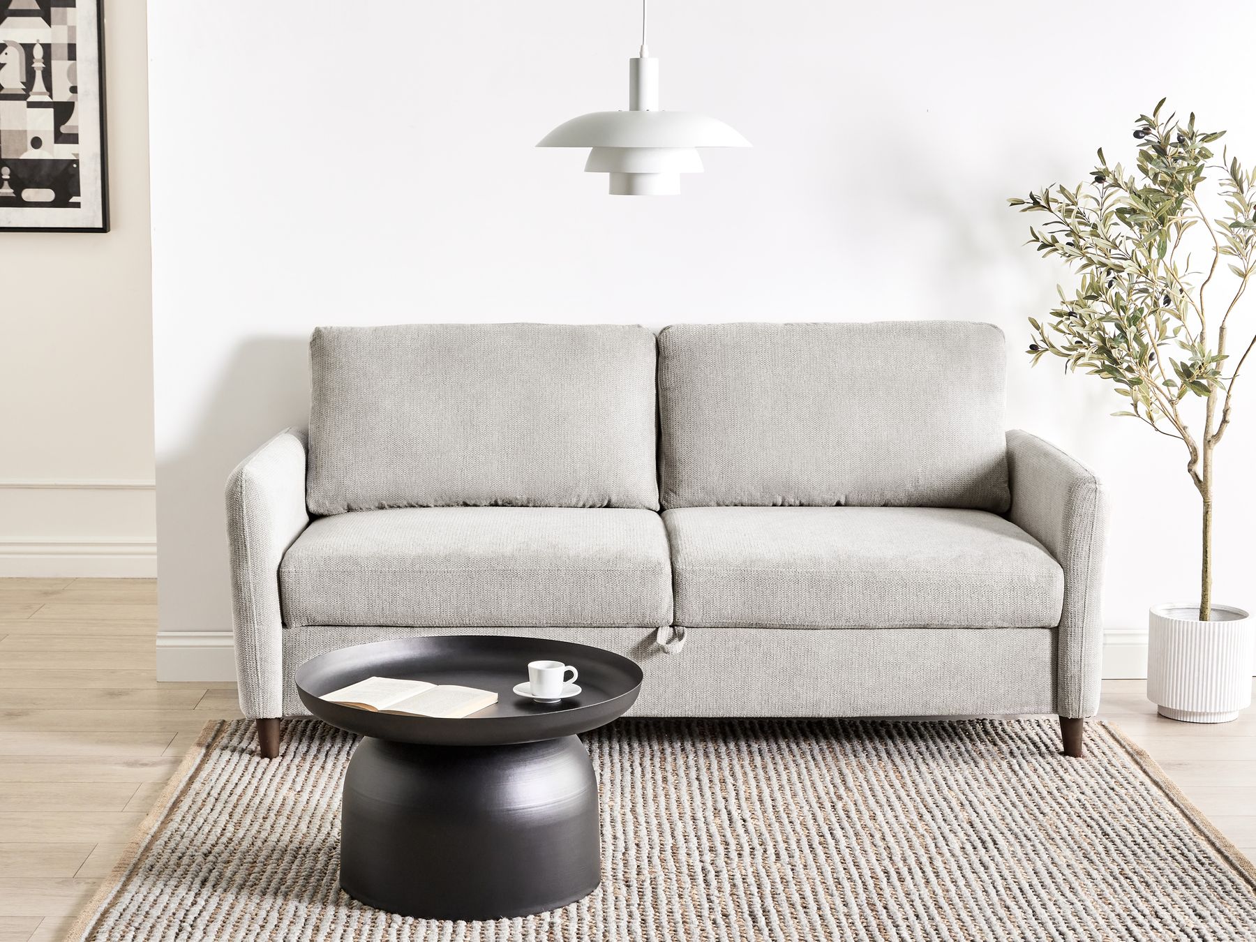 Sofa MARE Fabric Grey 3 Seater