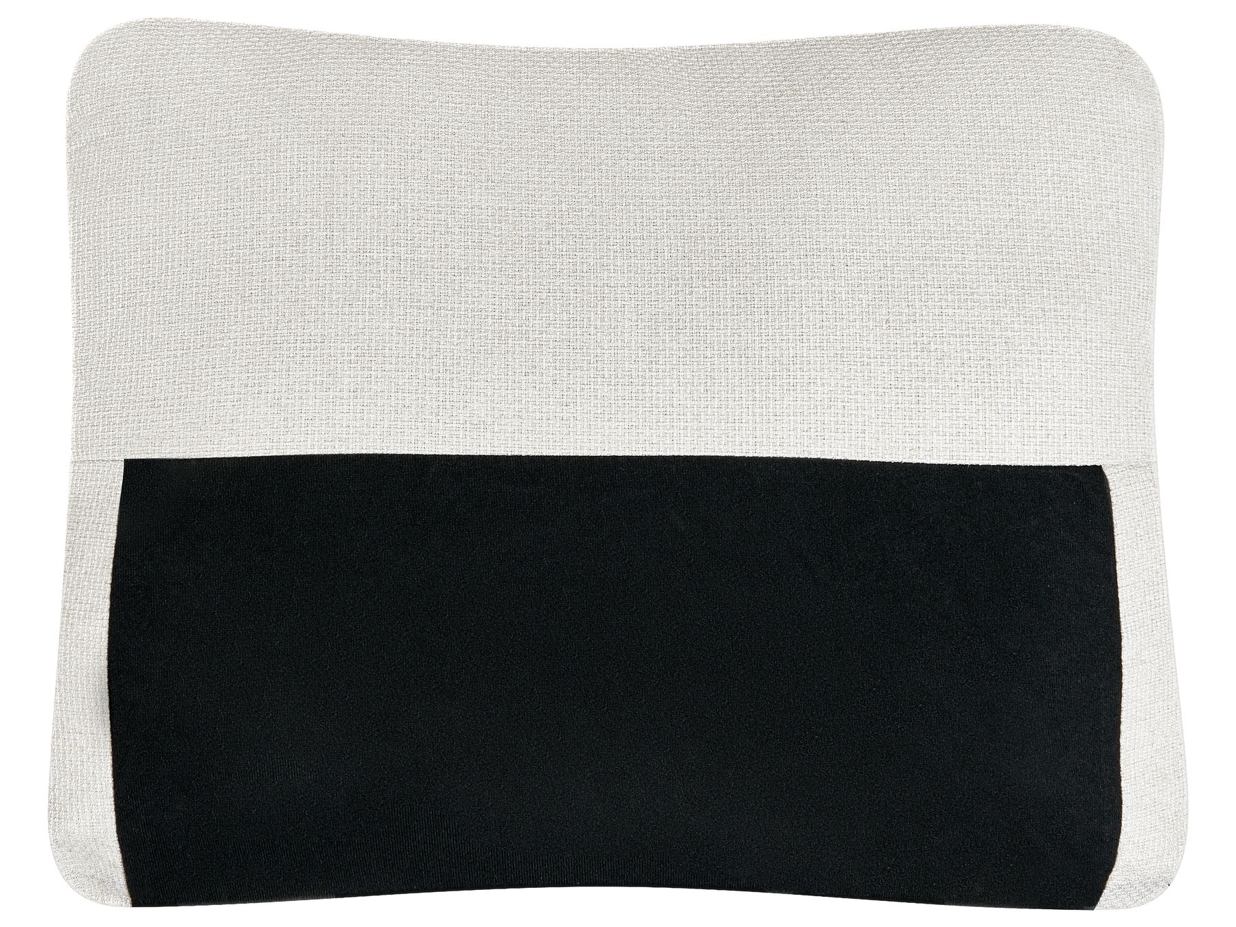 Corner Sofa Bed NASSJO Faux Linen Light Beige 3 Seater Right Hand