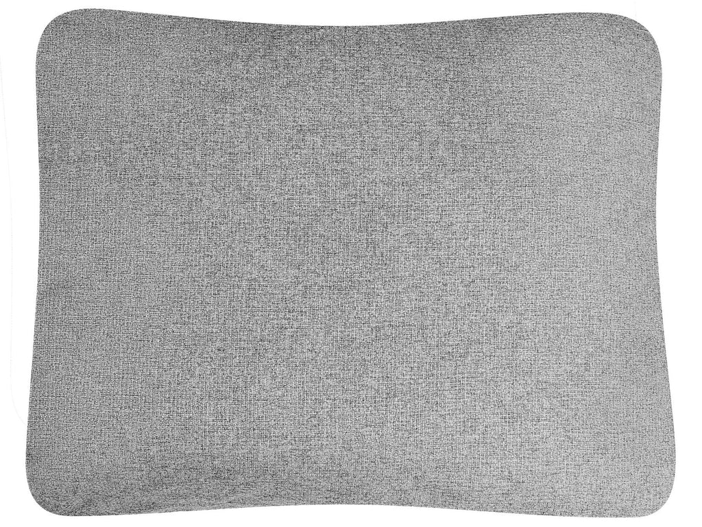Corner Sofa Bed NASSJO Faux Linen Grey 3 Seater Right Hand