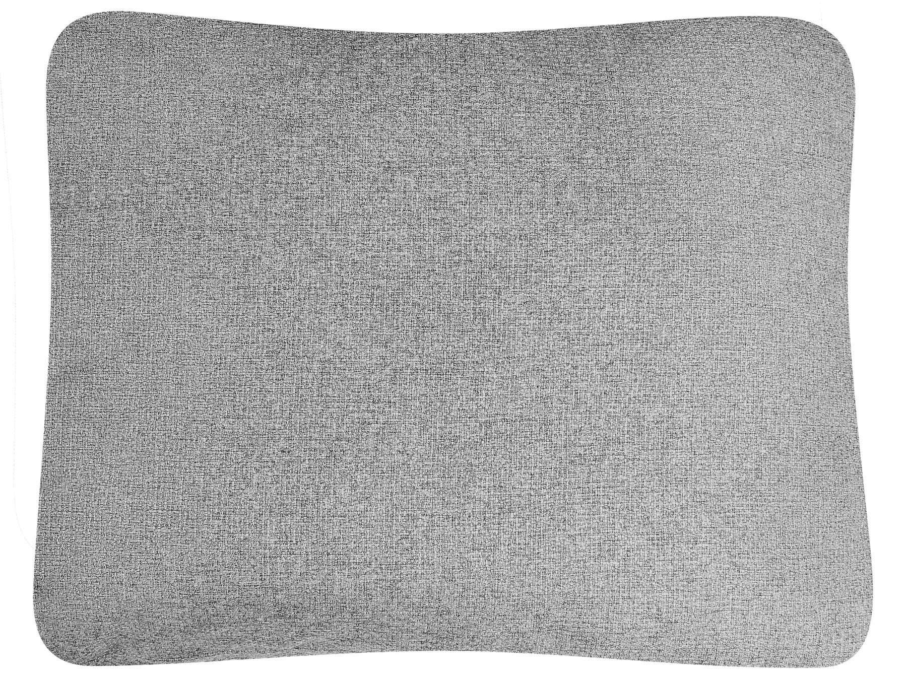 Corner Sofa Bed NASSJO Faux Linen Grey 3 Seater Right Hand