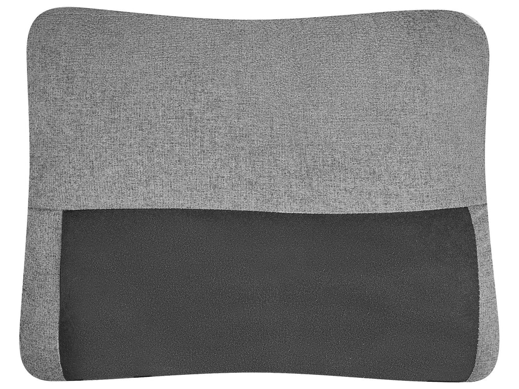 Corner Sofa Bed NASSJO Faux Linen Grey 3 Seater Right Hand