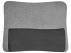 Corner Sofa Bed NASSJO Faux Linen Grey 3 Seater Right Hand