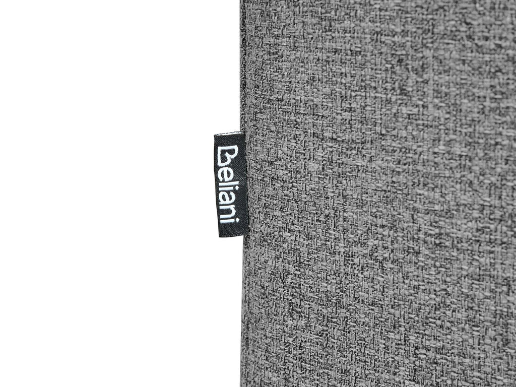 Corner Sofa Bed NASSJO Faux Linen Grey 3 Seater Right Hand