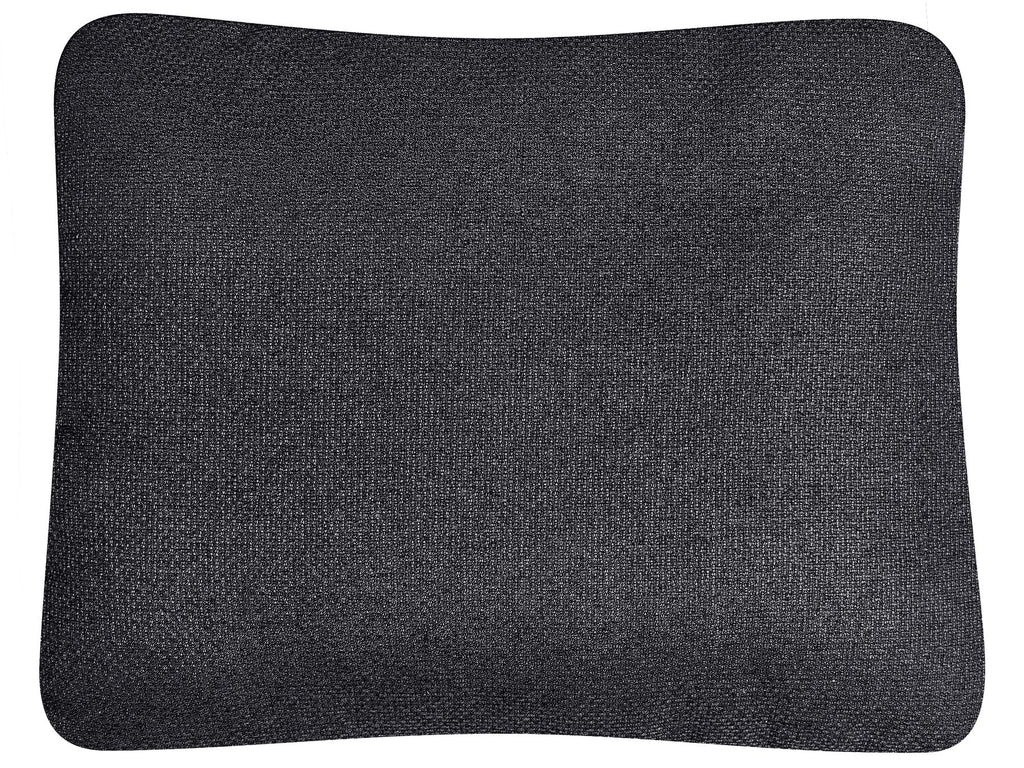 Corner Sofa Bed NASSJO Faux Linen Black 3 Seater Right Hand