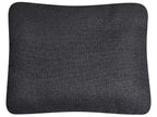 Corner Sofa Bed NASSJO Faux Linen Black 3 Seater Right Hand