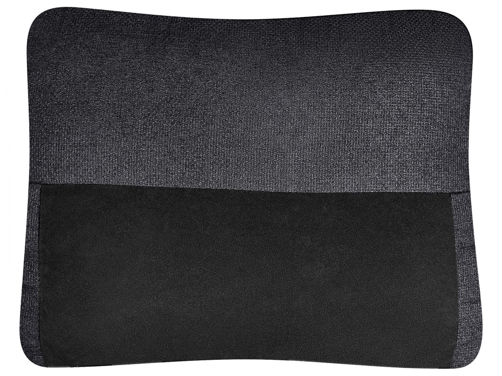 Corner Sofa Bed NASSJO Faux Linen Black 3 Seater Right Hand