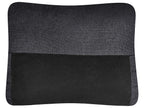 Corner Sofa Bed NASSJO Faux Linen Black 3 Seater Right Hand