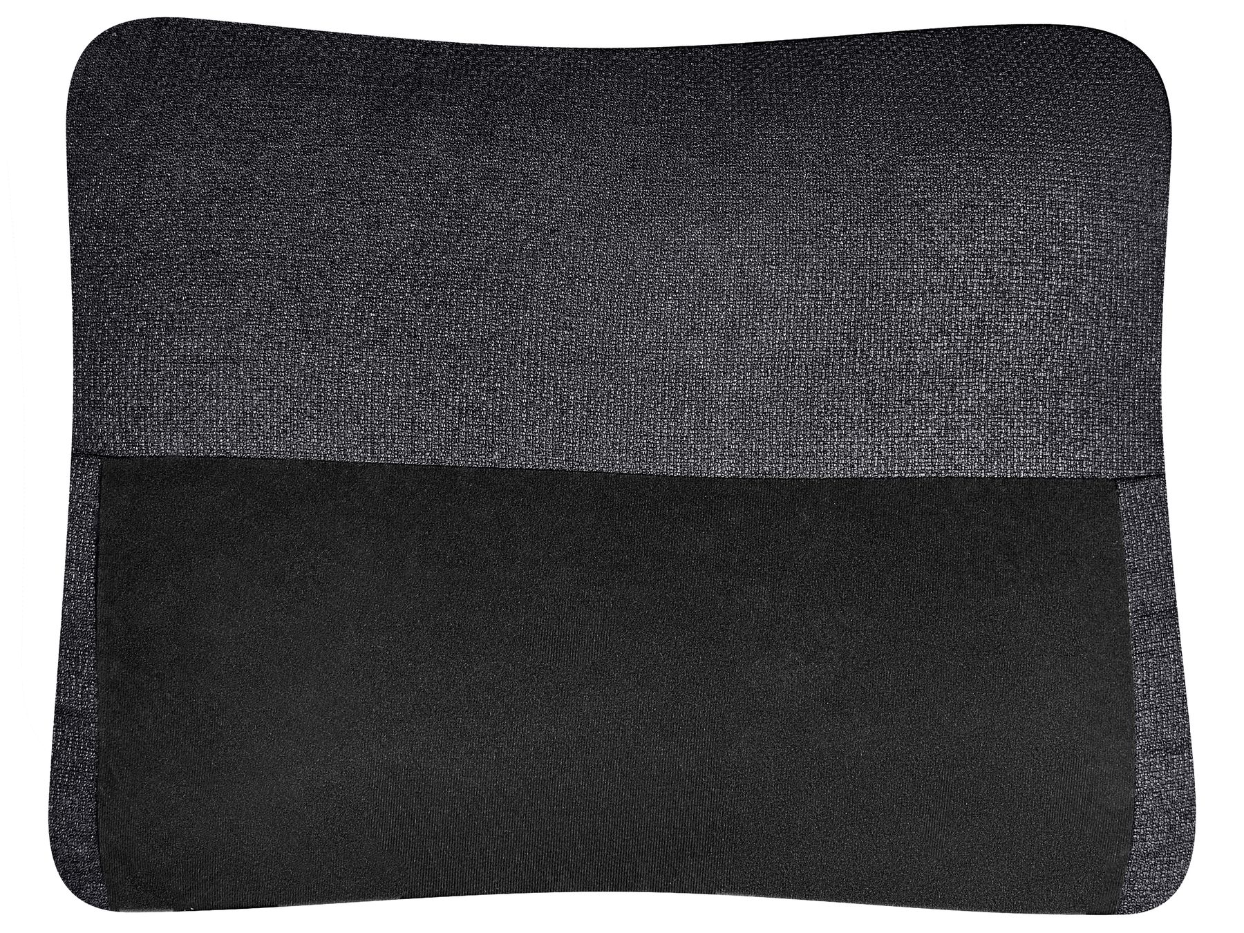 Corner Sofa Bed NASSJO Faux Linen Black 3 Seater Right Hand