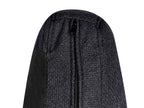 Corner Sofa Bed NASSJO Faux Linen Black 3 Seater Right Hand