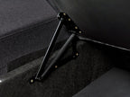 Corner Sofa Bed NASSJO Faux Linen Black 3 Seater Left Hand